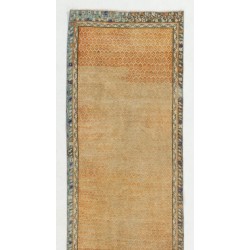 Vintage Handmade Anatolian Runner Rug, Great for Hallway Decor. 2.7 x 10.7 Ft (80 x 324 cm)