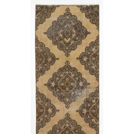 Vintage Handmade Anatolian Runner Rug, Great for Hallway Decor. 2.8 x 11.5 Ft (83 x 350 cm)
