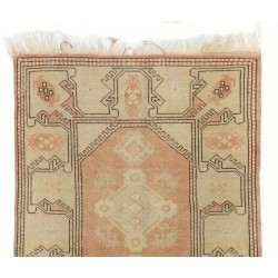 Hand-Knotted Vintage Turkish Rug, Home Decor Carpet. 3 x 4.8 Ft (90 x 144 cm)