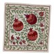 21st Century Hand Embroidered Silk Suzani Cushion Cover from Uzbekistan, Decorative Throw Pillow Cover. 18" x 19" (45 x 46 cm)