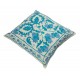 Decorative Silk Embroidered Suzani Cushion Cover from Uzbekistan. 18" x 19" (45 x 46 cm)