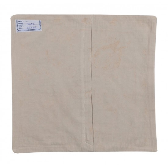 Beautiful Silk Hand Embroidered Suzani Cushion Cover from Uzbekistan, 21st Century Handmade Pillow Cover. 18" x 19" (45 x 46 cm)