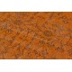 Orange Overdyed Accent Rug, 1960s Hand-Made Central Anatolian Carpet. 4 x 6.8 Ft (120 x 206 cm)