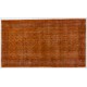 Orange Overdyed Accent Rug, 1960s Hand-Made Central Anatolian Carpet. 4 x 7 Ft (122 x 213 cm)