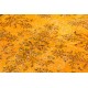 Orange Overdyed Accent Rug, 1960s Hand-Made Central Anatolian Carpet. 4 x 6.8 Ft (124 x 205 cm)