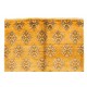 Unique Authentic Vintage Handmade Turkish Area Rug in Yellow Color, Ideal for Home & Office Decor. 4.8 x 9.6 Ft (145 x 292 cm)