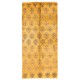 Unique Authentic Vintage Handmade Turkish Area Rug in Yellow Color, Ideal for Home & Office Decor. 4.8 x 9.6 Ft (145 x 292 cm)