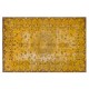 Yellow Overdyed Vintage Handmade Turkish Area Rug, Ideal for Modern Office & Home. 5.4 x 9 Ft (164 x 272 cm)