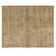 Yellow Overdyed Vintage Handmade Turkish Area Rug, Ideal for Modern Office & Home. 5.6 x 8.9 Ft (168 x 270 cm)