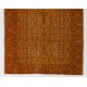 Orange Overdyed Vintage Handmade Turkish Area Rug with Floral Design. 5.8 x 9.5 Ft (174 x 288 cm)