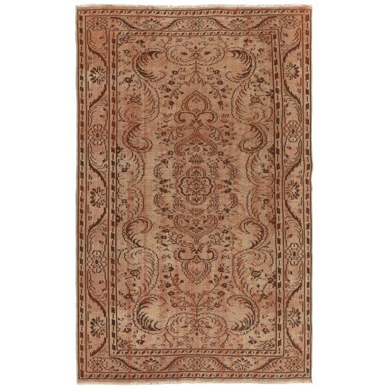 Unique Authentic Vintage Handmade Turkish Area Rug, Ideal for Home & Office Decor. 6 x 9 Ft (183 x 277 cm)