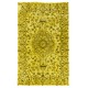 One-of-a-Kind Yellow Overdyed Vintage Handmade Turkish Area Rug, Ideal for Modern Office & Home. 6.2 x 9.9 Ft (188 x 300 cm)