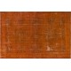 Burnt Orange Overdyed Vintage Handmade Turkish Wool Rug, Great 4 Modern Interiors. 6.3 x 11 Ft (190 x 334 cm)