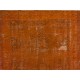 Burnt Orange Overdyed Vintage Handmade Turkish Wool Rug, Great 4 Modern Interiors. 6.3 x 11 Ft (190 x 334 cm)