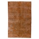 Distressed Orange Overdyed Vintage Handmade Turkish Rug, Great 4 Modern Interiors. 6.3 x 9.9 Ft (192 x 299 cm)