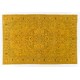 Yellow Overdyed Vintage Handmade Turkish Area Rug, Ideal for Modern Office & Home. 6.6 x 9.8 Ft (200 x 296 cm)
